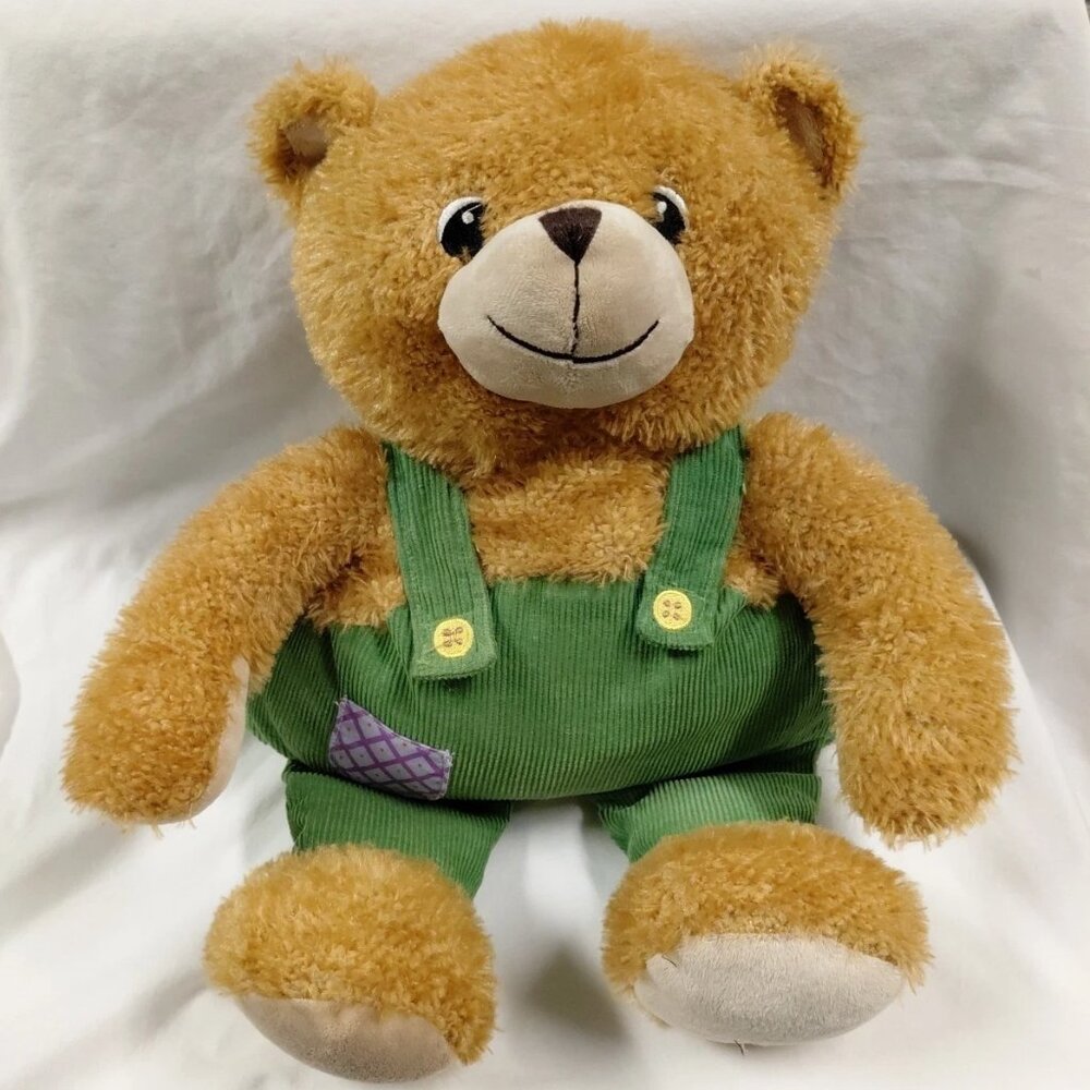Zoobies 18” Corduroy Plush Teddy Bear Stuffed Animal Zipper Back w/ Blanket 2011